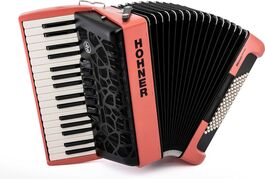 Acordeon De Piano Cromatico Hohner Bravo Mycolor Iii 72 Fire (Ral D2-020 50 30)