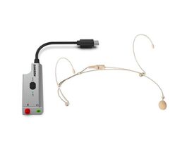 Micrófono de Condensador Samson Deu1 Broadcast Headset (De5 Mic+Up1 Adapter)