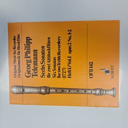 Six Sotas for two Treble Recorders