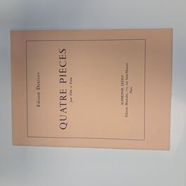 Quatre Pièces por Flûte et Piano
