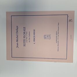 Suite Florale en Six Cahiers 4º Perce-Neige