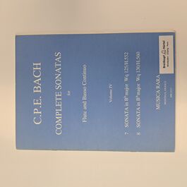 Complete Sonatas for Flute and Basso Continuo Volume IV