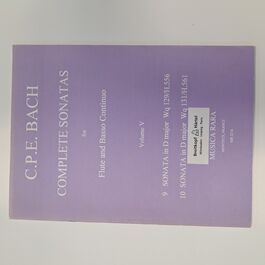 Complete Sonatas for Flute and Basso Continuo Volume V