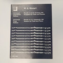 Rondo in D, K Appendix 184 Version for Flute and Piano
