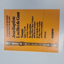 Sonate Opus 3 No. 10 D minor for Flute OFB 62