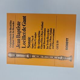 Sonate Opus 3 Número 4 g Major For Flute Ofb 59 Flauta Travesera