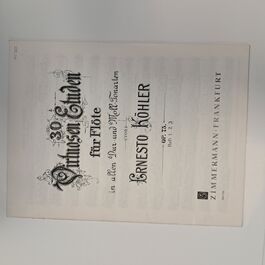 30 Virtuosen Etuden für Flöte Opus 75