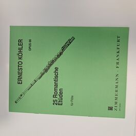 25 Romantische Etüden Opus 66 Flauta Travesera