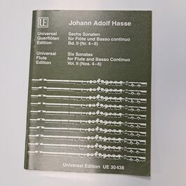 Six Sonatas for Flute and Basso Continuo Vol 2