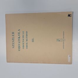 Oboe Method III. Szeszler