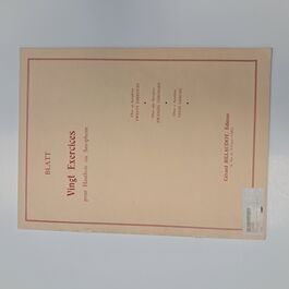 Vingt Exercices Oboe Blatt