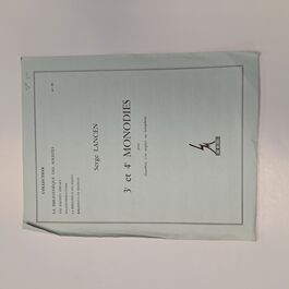 3 et 4 Monodies