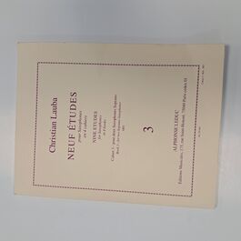 Neuf Études pour Saxophones Cahier 3