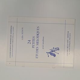 24 Petites etudes mélodiques pour saxophone