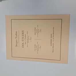Dix Études para trombón del preludio de la 1ª Suite de Bach