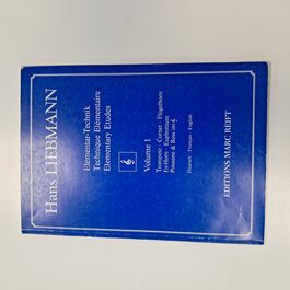 Elementary Etudes Volume 1 Liebmann