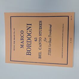 Marco Bordogni 43 Bel Canto Studies for Tuba