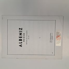 Albeniz Deseo Estudio de Concierto Ob. 40