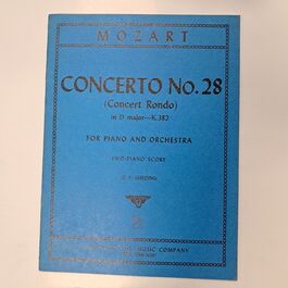 Concerto No. 28 in D Major KV 382 Two Piano Score