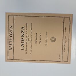 Cadenza for Piano Concerto No. 2 in Bb major Opus 19