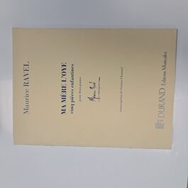 Ma Mère L´Oye Cinq Pièces Enfantines transcription de Gaston Choisnel