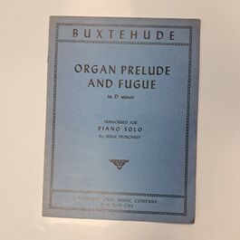 Organ Prelude and Fugue in D minor