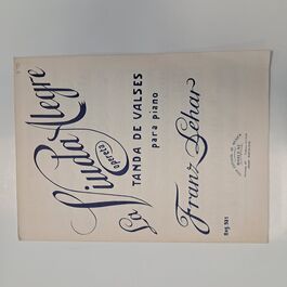 La Viuda Alegre Tanda de Valses para Piano