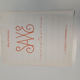 Saxe pour Violoncelle et Piano