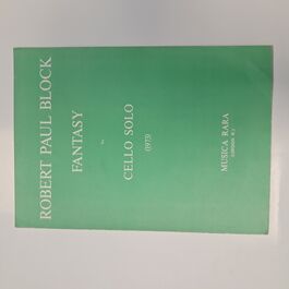 Fantasy for Cello Solo 1973