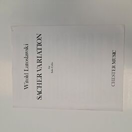 Sacher Variation for Solo Cello Witold Lutoslawski