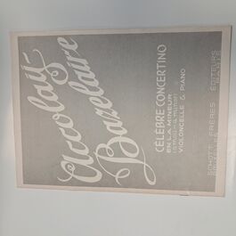 1º Concerto en La Mineur Violoncelle & Piano Jean-Baptiste Accolay