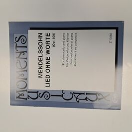 Lied Ohne Worte Opus 109 for Violoncello and Piano Mendelssonhn