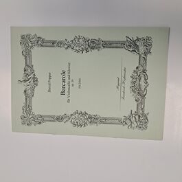Barcarole für Violoncello und Klavier Op. 38 David Popper