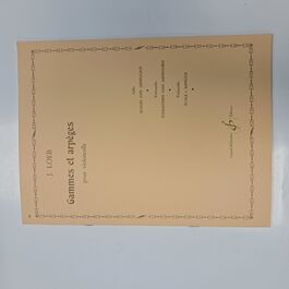 Scales and Arpegios for Cello Loeb