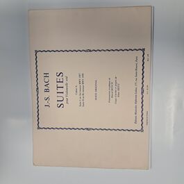 Suites Bach pour Violoncelle Seul Cahier A Suite I en Sol Majeur BWV 1007 Suite II en Ré Mineur BWV 1008