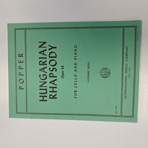 Hungarian Rhapsody Opus 68 Violonchelo y Piano David Popper