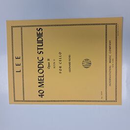 40 Melodic Studies Opus 31 Book 2 for Cello