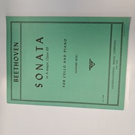 Sonata in A Major Opus 69 for Cello and Piano