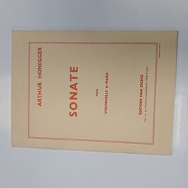 Sonate pour Violoncelle et Piano Arthur Honegger