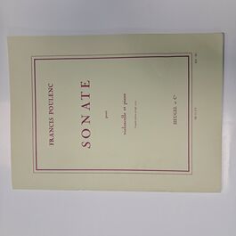 Sonate pour Violoncelle et Piano Francis Poulenc