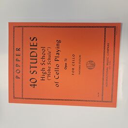 40 Studies High School of Cello Playing Opus 73 for Cello