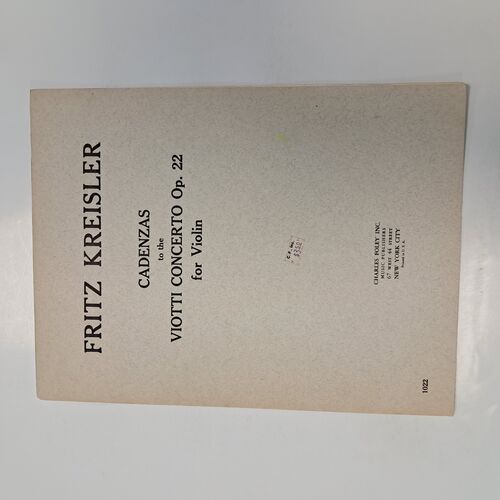 Cadenzas to the Viotti Concerto Op. 22 for Violin