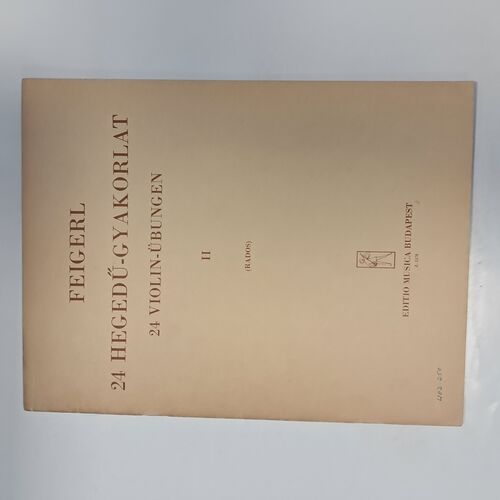 24 Violin Exercises 2 de Peregrin Feigerl