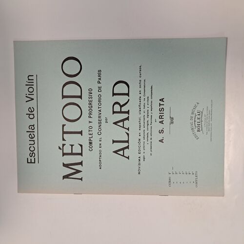 Método Completo y Progresivo Violín Alard Curso 2º