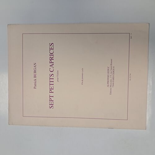 Sept Petits Caprices pour Violin