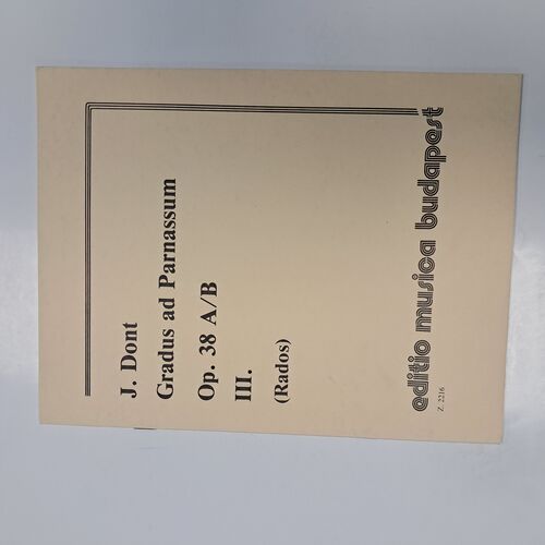 Gradus ad Parnassum Op. 38 A/B III (Rados)