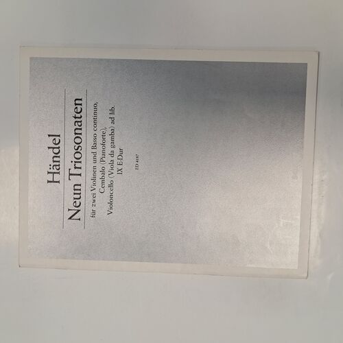 Neun Triosonaten Violin und Basso Continuo IX Mi Major