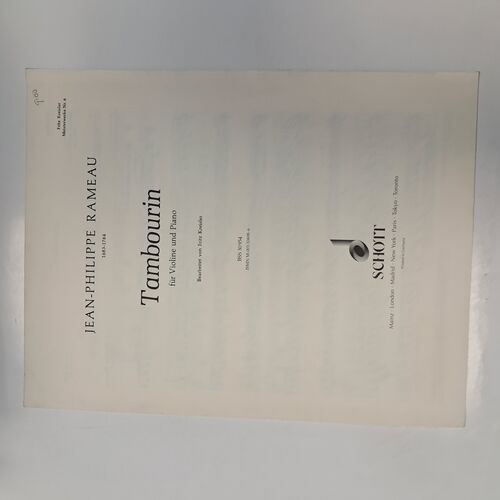 Tambourin for Violine und Piano