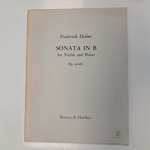 Sonata in B for Violin and Piano