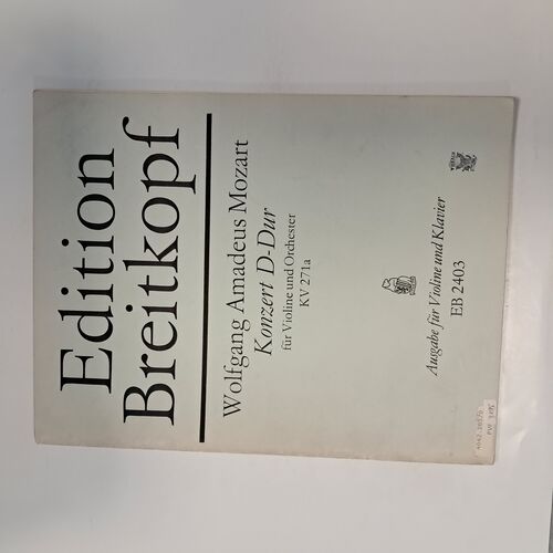 Wolfgang Amadeus Mozart Konzert D-Dur KV 271a